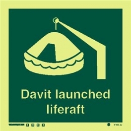 DAVIT LAUNCHED LIFERAFT