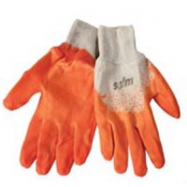 Gloves working cotton rubber