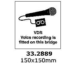 ISPS CODE SIGNS- WDR RECORDING  150X150MM