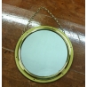 Brass mirror 23cm.