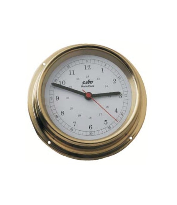 Clock Marine Brass 200mm