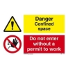 DANGER CONFINED SPACE HJ 20*30