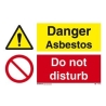 DANGER ASBESTOS HJ 20*30