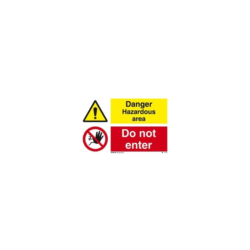 DANGER HAZARDOUS AREA HJ 20*30