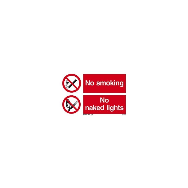 NO SMOKING-NO NAKED LIGHTS HJ 20*30