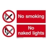 NO SMOKING-NO NAKED LIGHTS HJ 20*30