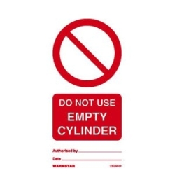 DO NOT USE EMPTY CYLINDER...