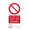 DO NOT USE OUT OF ORDER GD 15*75