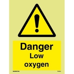 DANGER LOW OXYGEN LEVEL HG...