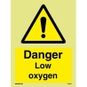 DANGER LOW OXYGEN LEVEL HG 20*15