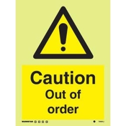 CAUTION OUT OF ORDER HG 20*15