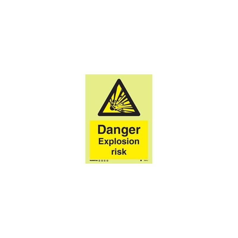 CAUTION EXPLOSION RISK HG 20*15