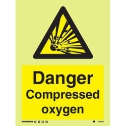 DANGER COMPRESSED OXYGEN HG...