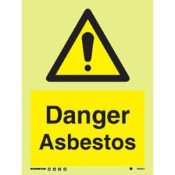 DANGER ASBESTOS HG 20*15