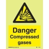 DANGER COMPRESSES GASES HG 20*15