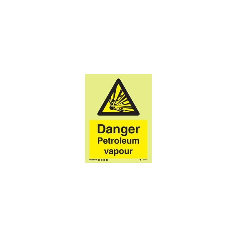 DANGER PETROLEUM VAPOUR HG 20*15