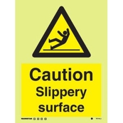 CAUTION SLIPPERY SURFACE HG...