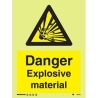 DANGER EXPLOSIVE MATERIAL HG 20*15