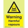 DANGER HARMFUL VAPOURS HG 20*15