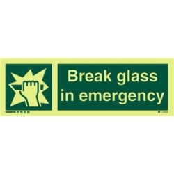 BREAK GLASS IN EMERGENCY EJ...