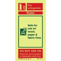 FIRE EXTINGUISHER WATER HE...