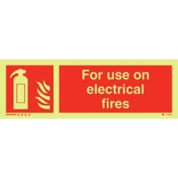 FOR USE ON ELECTRICAL FIRES...