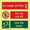 IN CASE OF FIRE GG 15*15