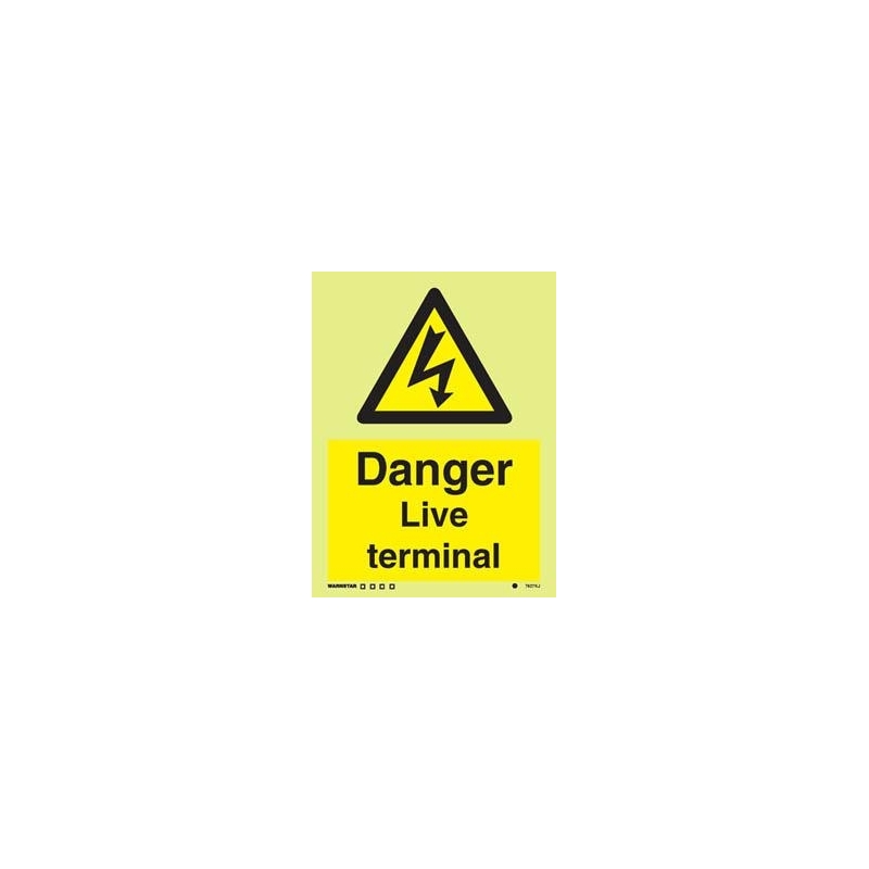 DANGER LIVE TERMINAL HG 20*15