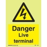 DANGER LIVE TERMINAL HG 20*15