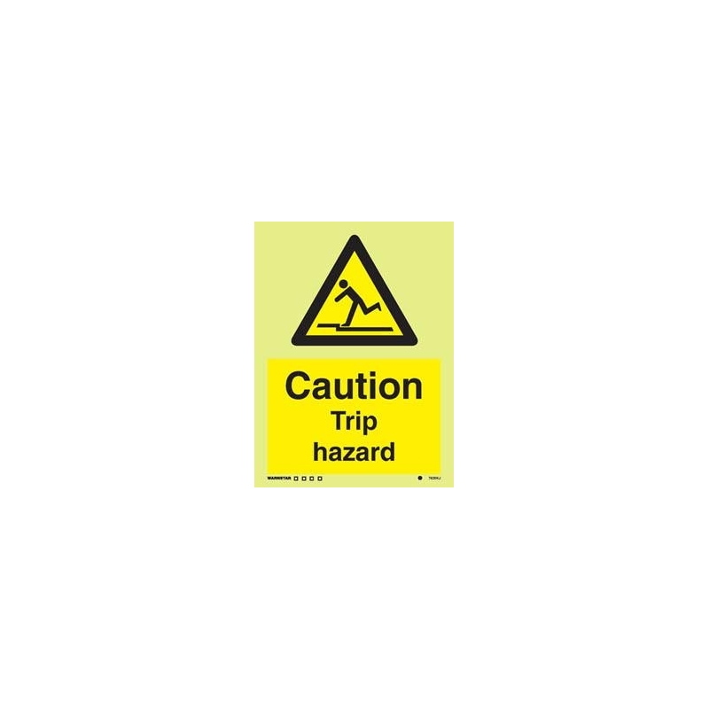 CAUTION TRIP HAZARD HG 20*15