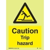 CAUTION TRIP HAZARD HG 20*15