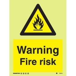 DANGER FIRE RISK HG 20*15