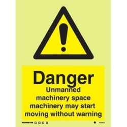 DANGER UNMANNED MACHINERY...