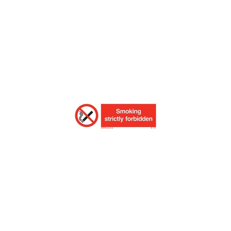 SMOKING STRICTLY FORBIDDEN EJ 10*30