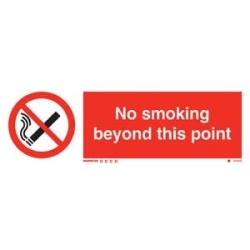 NO SMOKING BEYOND THIS...