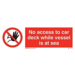 NO ACCESS TO CAR DECK WHILE...