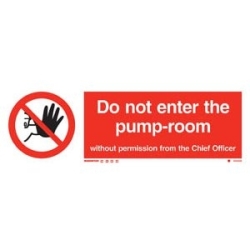 DO NOT ENTER THE PUMPROOM...