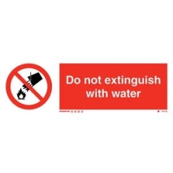 DO NOT EXTINGUISH WITH...