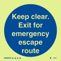 KEEP CLEAR EXIT FOR...