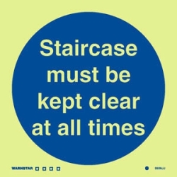 STAIRCASE MUST BE KEPT...