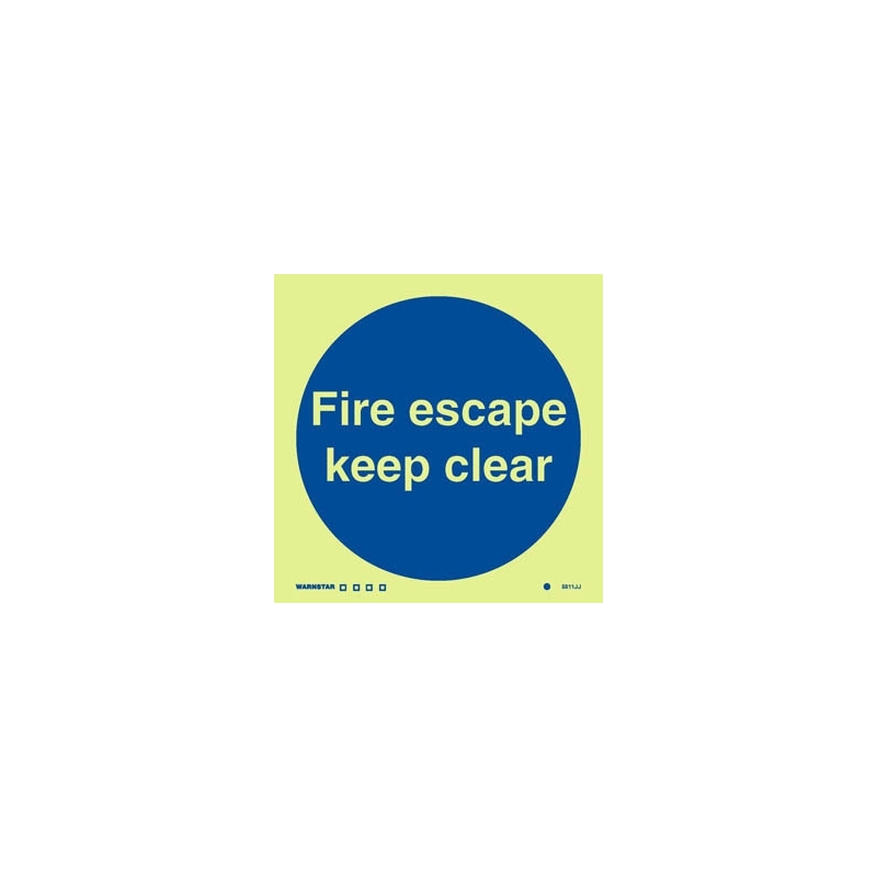 FIRE ESCAPE KEEP CLEAR GG 15*15