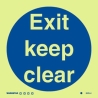 EXIT KEEP CLEAR GG 15*15