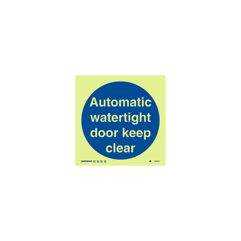 AUTOMATIC WATERTIGHT DOOR KEEP CLEAR GG 15*15