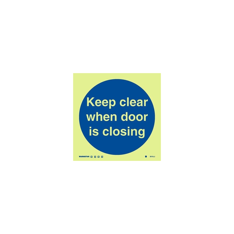 KEEP CLEAR WHEN DOOR IS CLOSING GG 15*15