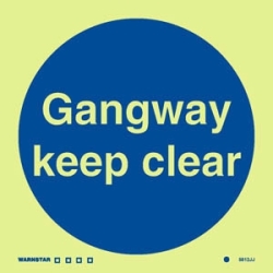 GANGWAY KEEP CLEAR GG 15*15