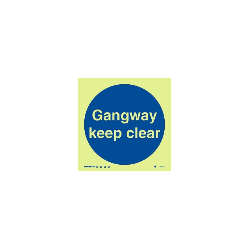 GANGWAY KEEP CLEAR GG 15*15