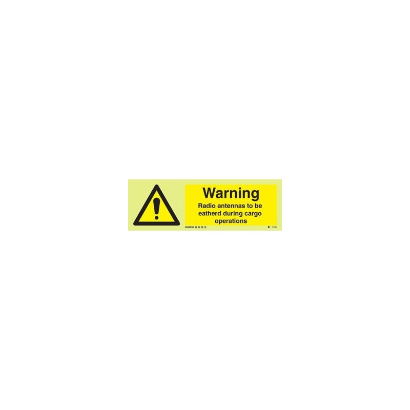 WARNING RADIO ANTENNAS EJ 10*30