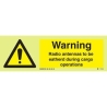 WARNING RADIO ANTENNAS EJ 10*30