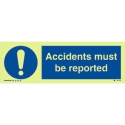 ACCIDENTS MUST BE REPORTED...