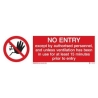 NO ENTRY EJ 10*30